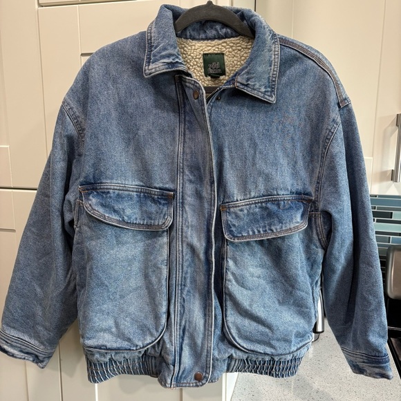 Wild Fable Sherpa lined denim jacket - Picture 2 of 8